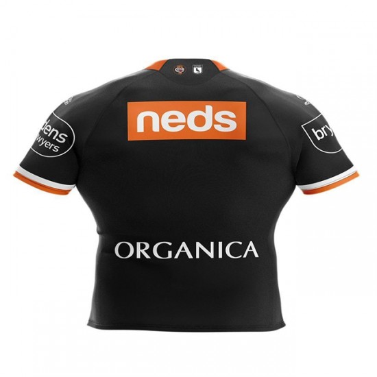 Camisola West Tigers Rugby Equipamento Primeiro 2021 Manga Curta